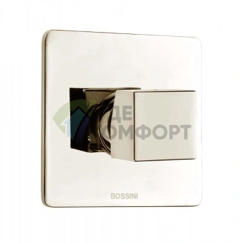 Однорычажный настенный смеситель для душа Bossini Cube с квадратной ручкой, матовый никель (Z00064.094) - фото 1