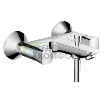 Комплект Hansgrohe Logis: смеситель для ванны с душем, смеситель для раковины и душевая стойка - фото 3