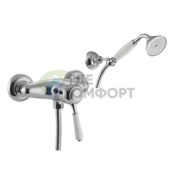 Смеситель для душа FIMA|Carlo Frattini Bell наружного монтажа с комплектом душевой гарнитуры, хром (F3365CR) - фото 1