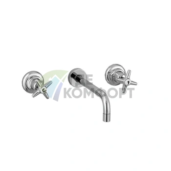 Встраиваемый смеситель Stella Italica 3863AR с регулируемым по длине изливом (100-400 мм), хром (IT 01002 CR00) - фото 1