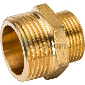 Ниппель STOUT НН переходной 1 х 3/4 латунный - фото 4