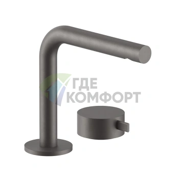 Смеситель для раковины Fantini AF/21 с изливом 155 мм, цвет Matt Gun Metal PVD (27 P5 A104WF) - фото 1