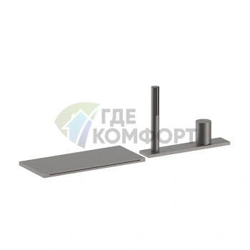 Смеситель для ванны Fantini Milano с ручным душем и покрытием Matt Gun Metal PVD (31 P5 3065) - фото 1