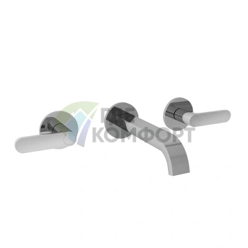 Элегантный встраиваемый смеситель Fantini Icona Deco для раковины на 3 отверстия (53 02 R110B) - фото 1