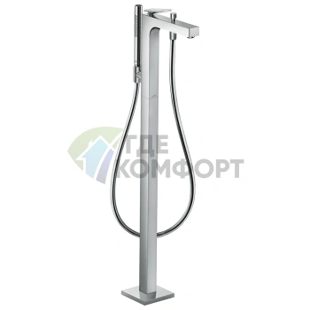 Напольный смеситель для ванны AX Citterio в хромированном исполнении (39471000) - фото 1