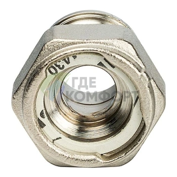 Разъемное соединение STOUT американка с плоским уплотнением 1 никелированное - фото 3