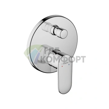 Встраиваемый смеситель для ванны Hansgrohe Vernis Blend с переключателем и защитой EN 1717, хром (71467000) - фото 1