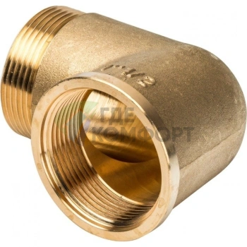 Угольник STOUT наружная/внутренняя резьба латунный НВ 1 1/2 - фото 2