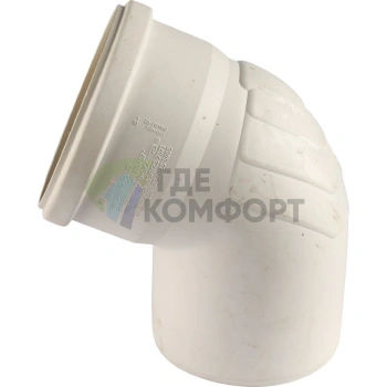 Отвод канализационный Raupiano Plus 110х67° REHAU (РЕХАУ - 11234541001) - фото 4