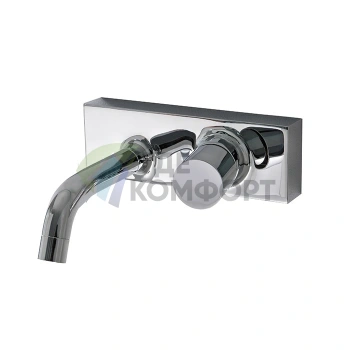 Настенный смеситель для раковины FIMA Carlo Frattini Fluid с донным клапаном, хром (F3861LCR) - фото 1