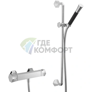 Термостатический смеситель для душа CISAL Cherie с комплектом аксессуаров (хром) (CES0101021) - фото 1