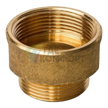 Переходник STOUT ВН 1 1/2 x 1 1/4 внутренняя/наружная резьба латунный - фото 1