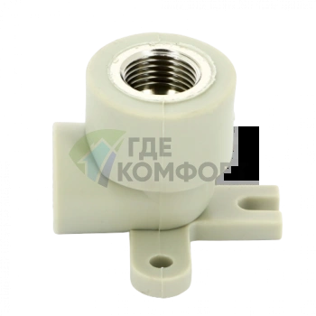 Колено настенное с металлической внутренней резьбой 20x1/2 PPR FV-Plast - фото 3