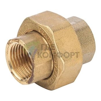 Разъемное соединение STOUT с внутренней резьбой американка ВB 1/2 латунное - фото 3