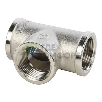 Stout Тройник ВВ никелированный 3/4 - фото 2