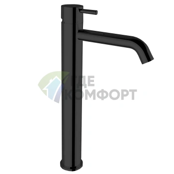 Однорычажный высокий смеситель CISAL Less New для раковины, цвет Nero Opaco (LN00454040) - фото 1