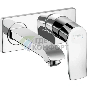 Стильный смеситель Hansgrohe Metris 31086000 для вашей раковины - фото 1