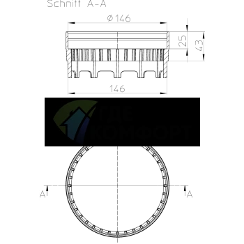 Плоский листвоуловитель HL151 - фото 2