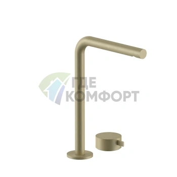 Смеситель для раковины Fantini AF/21 Matt British Gold PVD с высоким изливом (27 P6 A107WF) - фото 1