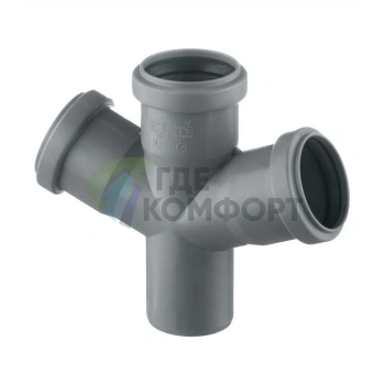 Крестовина канализационная HTDA 50х50х50 67° одноплоскостная Ostendorf - фото 1