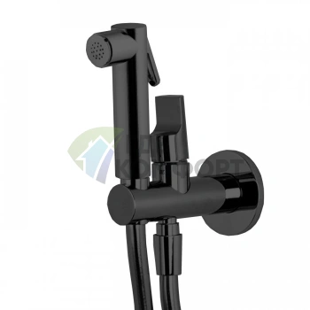 Гигиенический душ Carlo Frattini брашированный черный хром со смесителем и 2 режимами подачи воды (F2320/1NCS) - фото 1