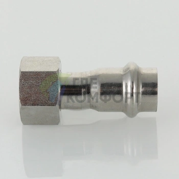 Пресс-муфта с накидной гайкой 12 мм х 1/2 из нержавеющей стали VTi.908.I.001204 VALTEC (ВАЛТЕК) - фото 4