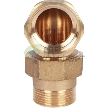 Разъемное угловое соединение американка ВН 1 1/4, уплотнение под гайкой o-ring кольцо Stout - фото 2