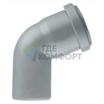 Отвод канализационный HTB 50 67° Ostendorf - фото 1