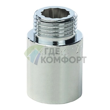 Удлинитель STOUT латунный 1/2 x 30 хромированный - фото 1