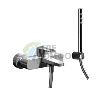 Настенный смеситель для ванны Fantini Lame с ручным душем, 2 источника, хром (24 02 M115) - фото 1