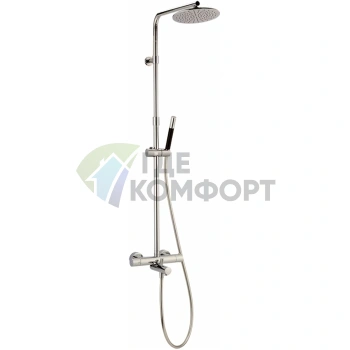 CISAL Slim: Настенная душевая система с термостатом для ванны и душа в комплекте (хром) (SMC8301621) - фото 1