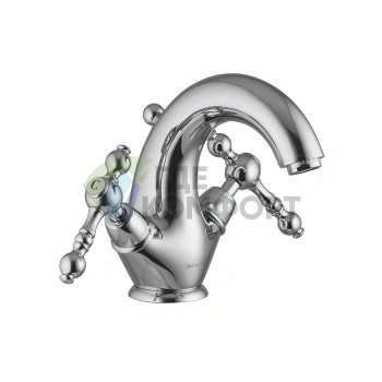 Смеситель для раковины FIMA Carlo Frattini Epoque с донным клапаном, хром (F5061/2CR) - фото 1