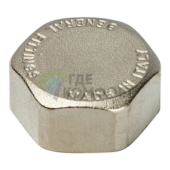 Заглушка STOUT ВР 3/4 внутренняя резьба никелированная - фото 1