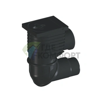 Трап HL600NHO уличный для приема воды из наружных ливнестоков DN110/125 - фото 1