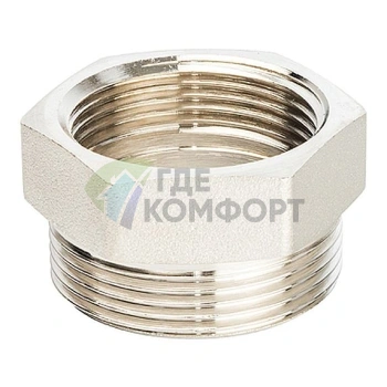 Разъемное соединение STOUT американка ВН с резиновым уплотнением 1 1/4 никелированное - фото 3