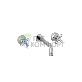 Встраиваемый смеситель для раковины Stella Roma 3861AR с регулируемым изливом (100-400 мм), хром (RM 01004 CR00) - фото 1