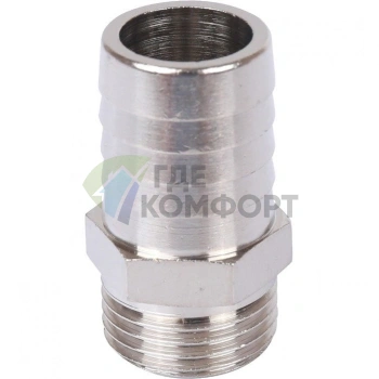 Штуцер НР 1/2x20, никелированный Stout - фото 2