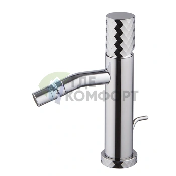 Смеситель для биде FIMA | Carlo Frattini SPILLO TECH с ручкой X и донным клапаном, хром (F3032XSXCR) - фото 1