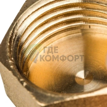 Заглушка STOUT ВР 1/2 внутренняя резьба латунная - фото 4