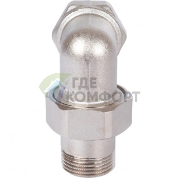 Разъемное угловое соединение американка ВН 3/4, никелированное Stout - фото 2