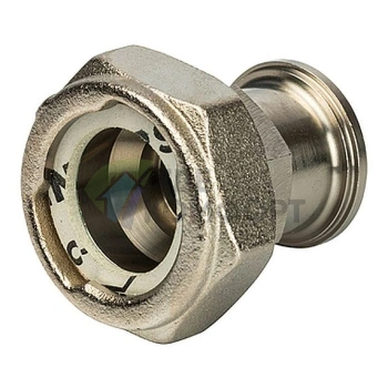 Разъемное соединение STOUT американка с плоским уплотнением и обратным клапаном 1 никелированная - фото 1