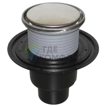 Трап HL310NPrR с круглой решеткой-с сифоном Primus и вертикальным выпуском DN110/75/50 - фото 1