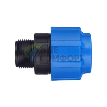 Муфта с наружной резьбой 32x1 ПНД Политэк - фото 2