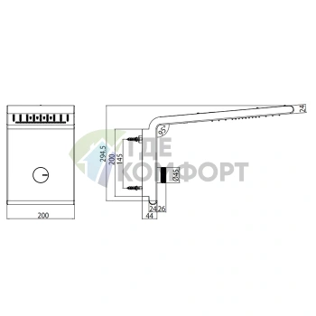 Настенный душ Bossini Syncro с хромотерапией и 3 режимами подачи воды (I00634.030) - фото 2