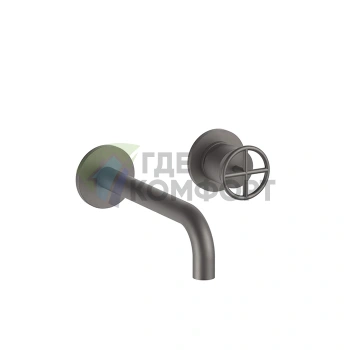 Смеситель для раковины Fantini Fontane Bianche встраиваемый двухвентильный, цвет Matt Gun Metal PVD (47 P5 P113B) - фото 1