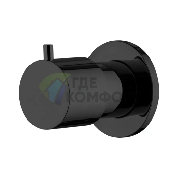 Встраиваемый дивертор Fima Carlo Frattini Spillo Up на 2 выхода, черный матовый (F3233/2NS)