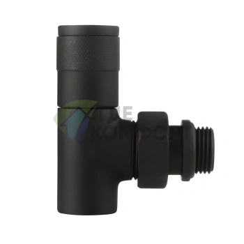 Набор дизайн-вентилей Royal Thermo PIANO 1/2 черный, RTE 56.0013, НС-1422585 - фото 2