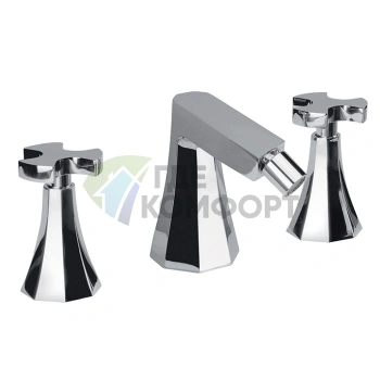 Смеситель для биде SIMAS EIFFEL на 3 отверстия, хром (EIBB cr) - фото 1