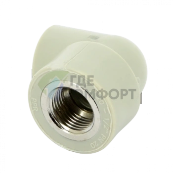 Угольник PPR с внутренней резьбой 20х1/2 FV-Plast - фото 4