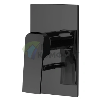 Смеситель для душа Carlo Frattini Fima на 2 выхода, встраиваемый, матовый черный (F3389X2NS) - фото 1